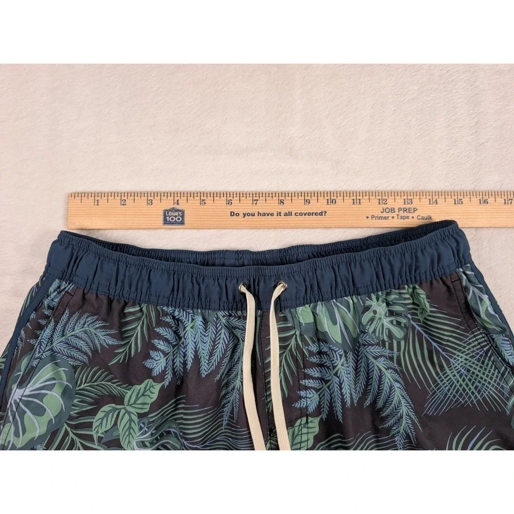 Fair Harbor Anchor Swim Trunks Mens XL Floral Palm Trees Lined Swim Shorts